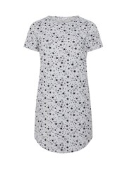 Yours Curve Grey Star Print Soft Touch Nightdress - Image 5 of 5
