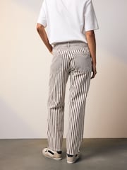 Neutral Stripe Straight Leg 100% Cotton Jeans - Image 3 of 9