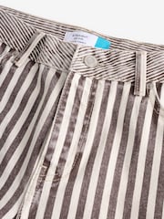 Neutral Stripe Straight Leg 100% Cotton Jeans - Image 8 of 9