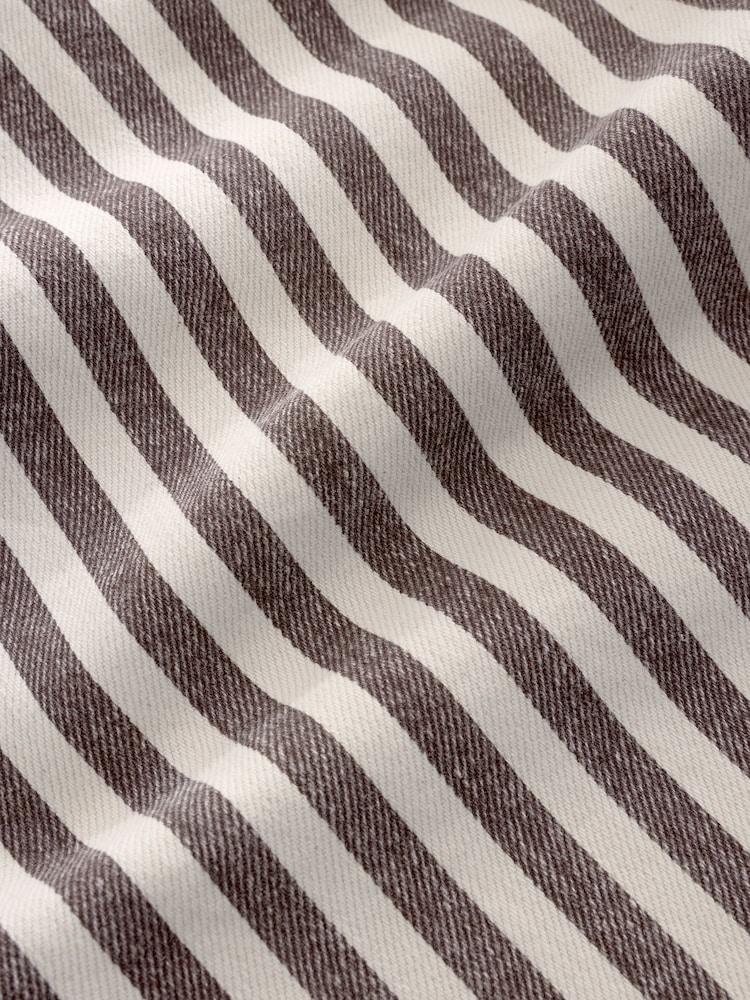 Neutral Stripe Straight Leg 100% Cotton Jeans - Image 9 of 9