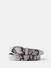 Cinturón de efecto piel de serpiente con hebilla de Mint Velvet - Imagen 3 de 4