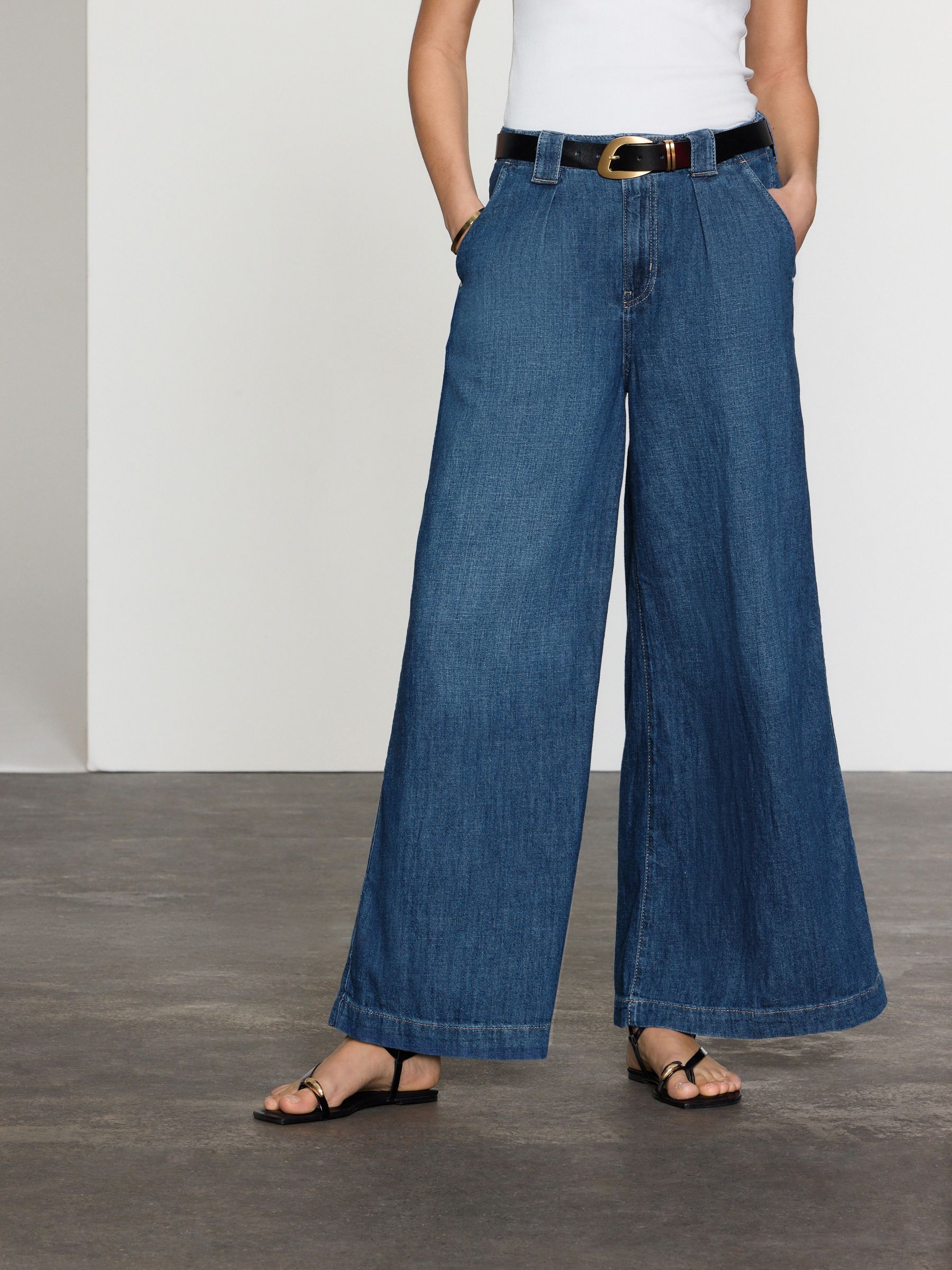 パンツ GIVENCHY Denim Blue Linen Blend Palazzo Pant AU1944s.jpg