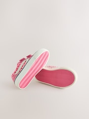 Pink Heart Wide Fit (G) Touch Fasten Strap Printed Trainers - Image 5 of 5
