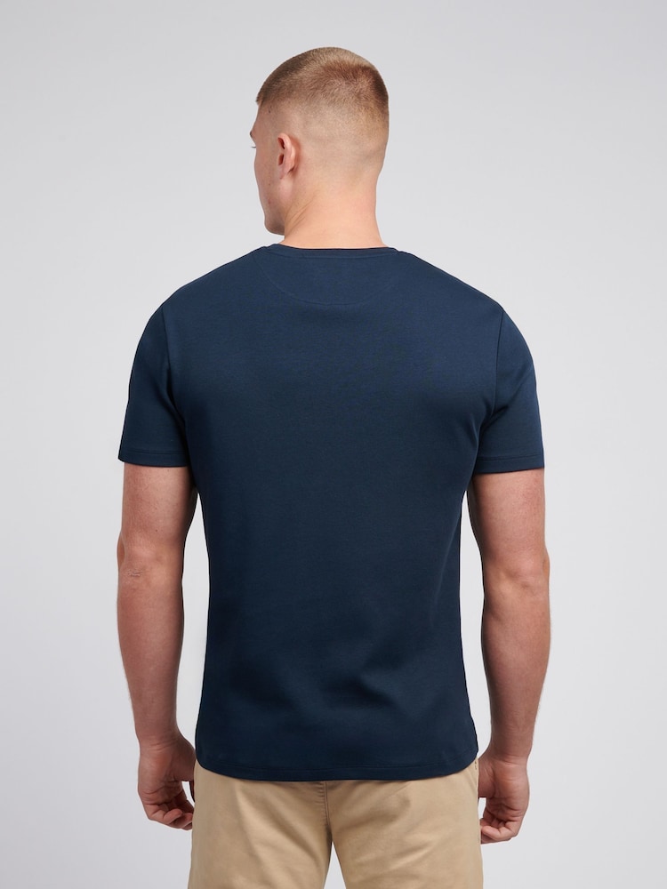 U.S. Polo Assn. Blue Mens 100% Cotton Premium Graphic T-Shirt - Image 4 of 4
