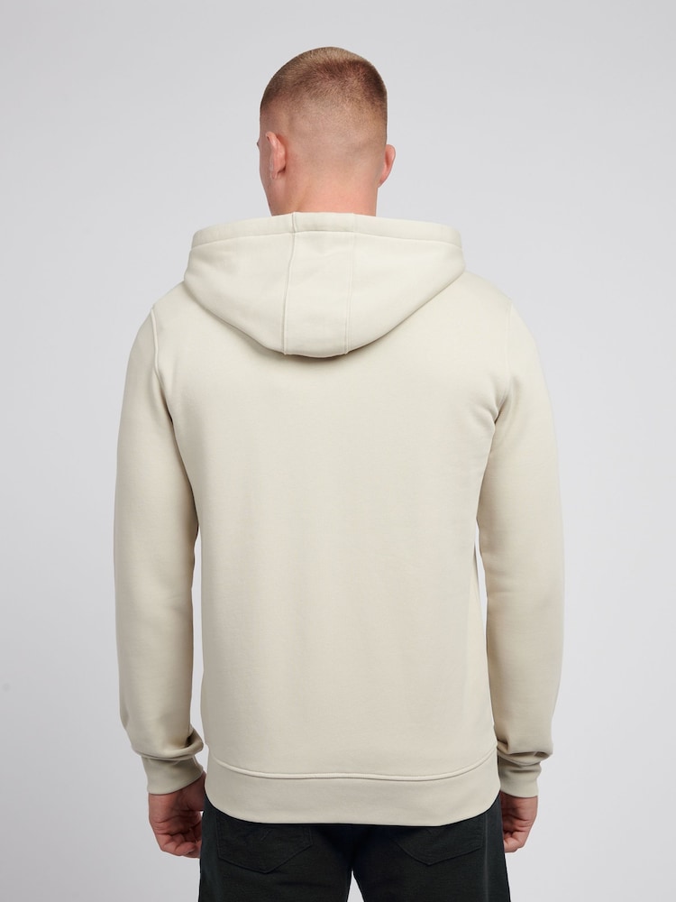 U.S. Polo Assn. Cream Mens Classic Fit Double Horsemen Zip Hoodie - Image 2 of 4