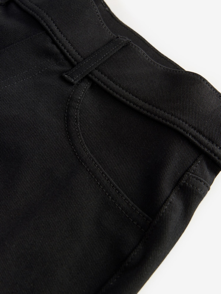 Crno - Pantalone širokih nogavica Teksas Jersey Helanke - Image 6 of 7