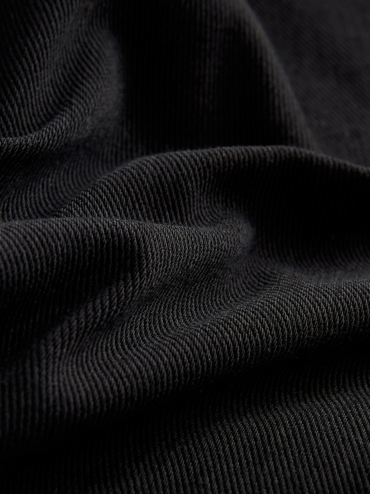 Black Wide Leg Denim Jersey Leggings - Image 7 of 7