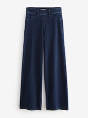 Rinse Blue Wide Leg Denim Jersey Leggings - Image 5 of 7