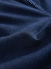 Azul índigo - Pantalones de denim con pernera ancha de punto - Imagen 8 de 8