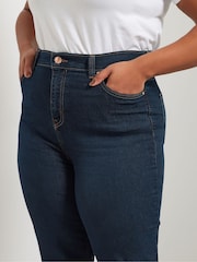 Yours Curve Blue Ruby Straight Leg Jeans - Image 5 of 12