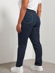 Yours Curve Blue Ruby Straight Leg Jeans - Image 9 of 12