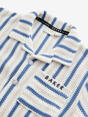 Baker by Ted Baker Textured Stripe Shirt T-Shirt and Shorts Set - Image 15 of 17