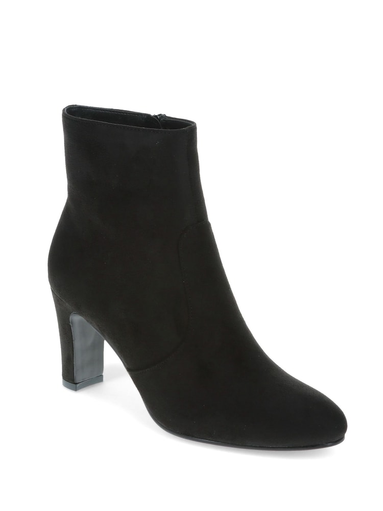 Pavers Black Block Heeled Ankle Boots - Image 2 of 5