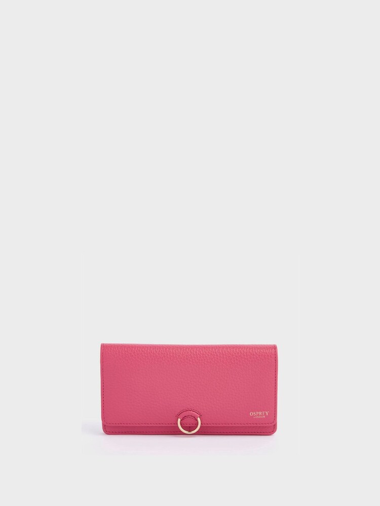 Osprey London Pink The Harper Matinee Leather Purse - Image 1 of 5