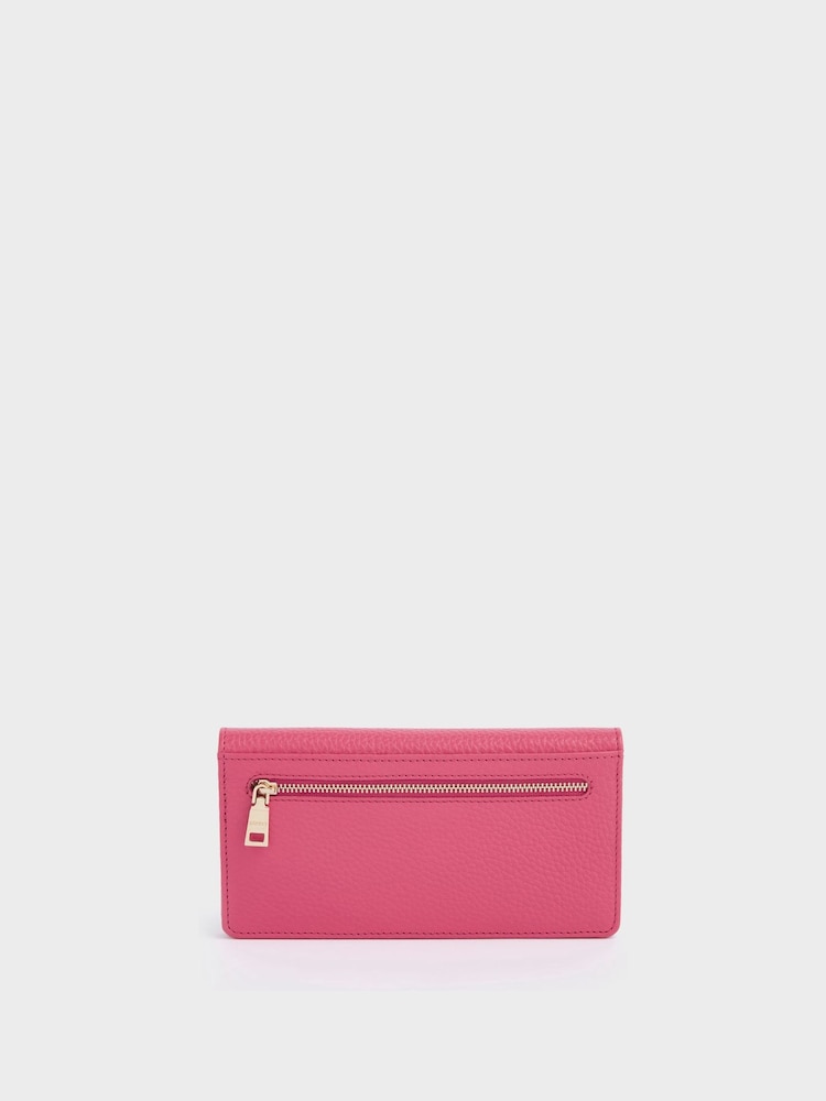 Osprey London Pink The Harper Matinee Leather Purse - Image 2 of 5