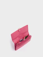 Osprey London Pink The Harper Matinee Leather Purse - Image 4 of 5