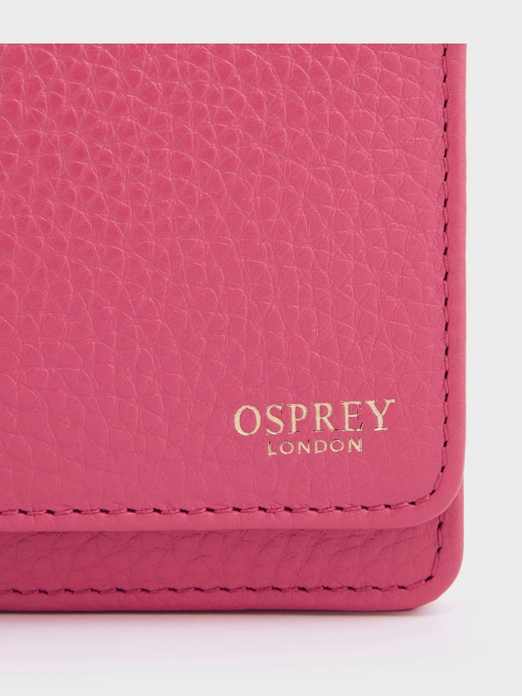 Osprey London Pink The Harper Matinee Leather Purse - Image 5 of 5