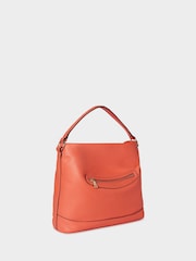 Osprey London Pink The Hendrix Leather Hobo Bag - Image 3 of 6