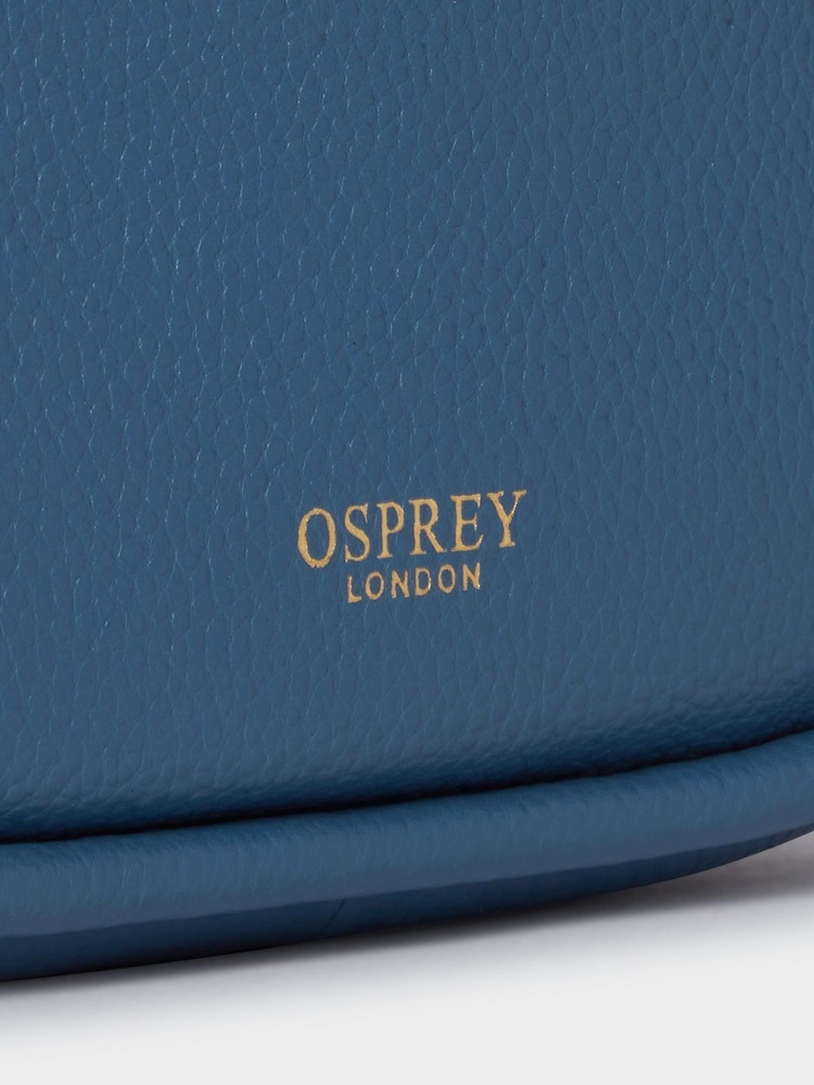 Osprey London Blue The Hendrix Leather Shoulder Bag - Image 5 of 5