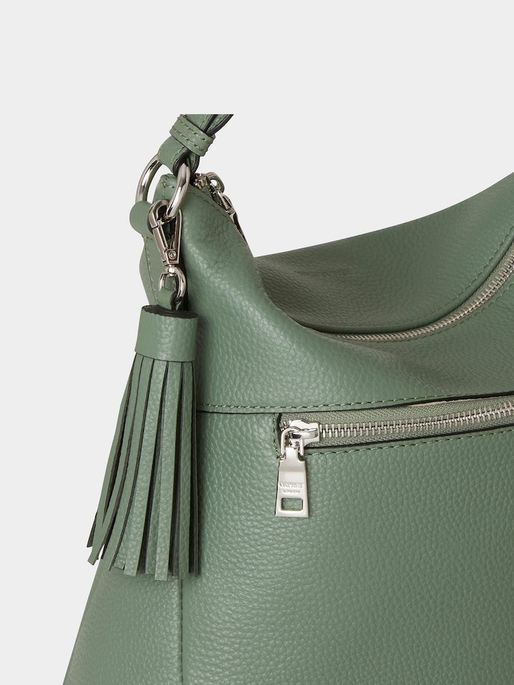 Osprey London Purple The Stella Leather Hobo Bag - Image 5 of 5