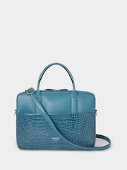Osprey London Kellie Croc Grain Leather Laptop Bag - Image 1 of 6