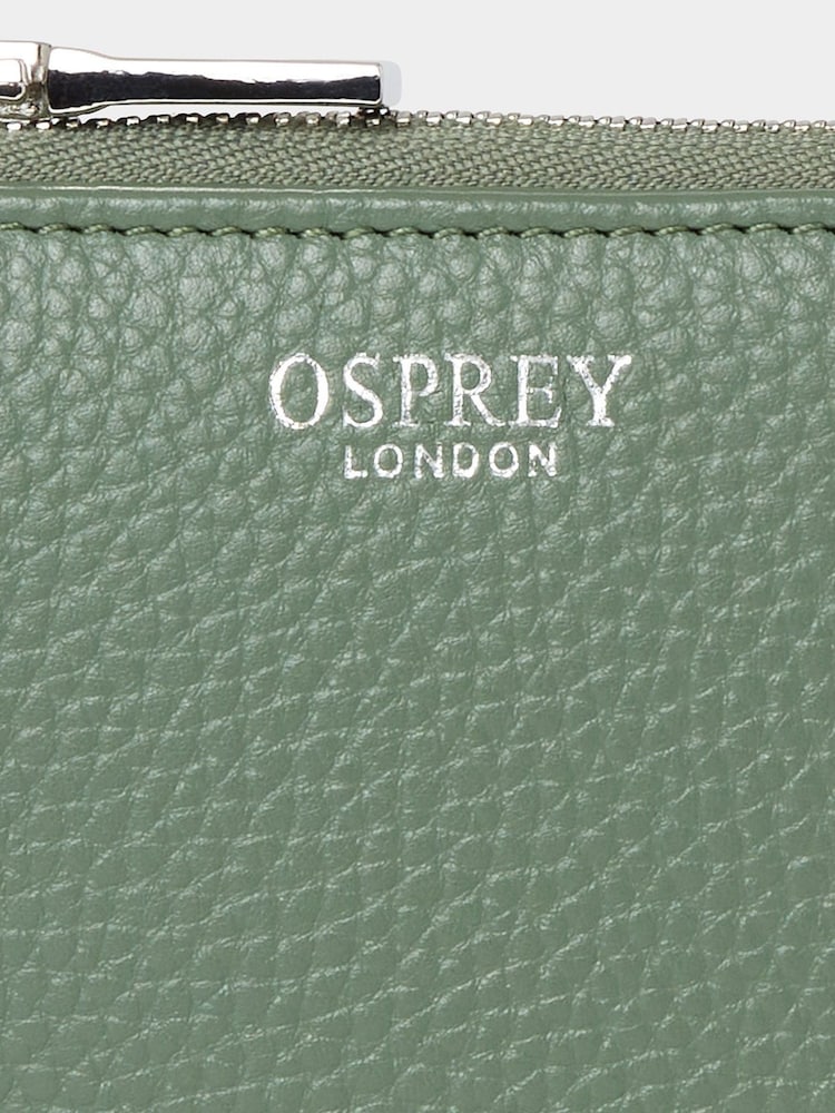 Osprey London Purple The Stella Medium Leather Zip Purse - Image 6 of 6