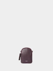 Osprey London Purple The Stella Leather Phone Bag - Image 2 of 6