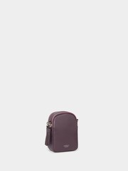 Osprey London Purple The Stella Leather Phone Bag - Image 3 of 6