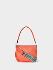 Osprey London Pink The Hendrix Leather Shoulder Bag - Image 1 of 6