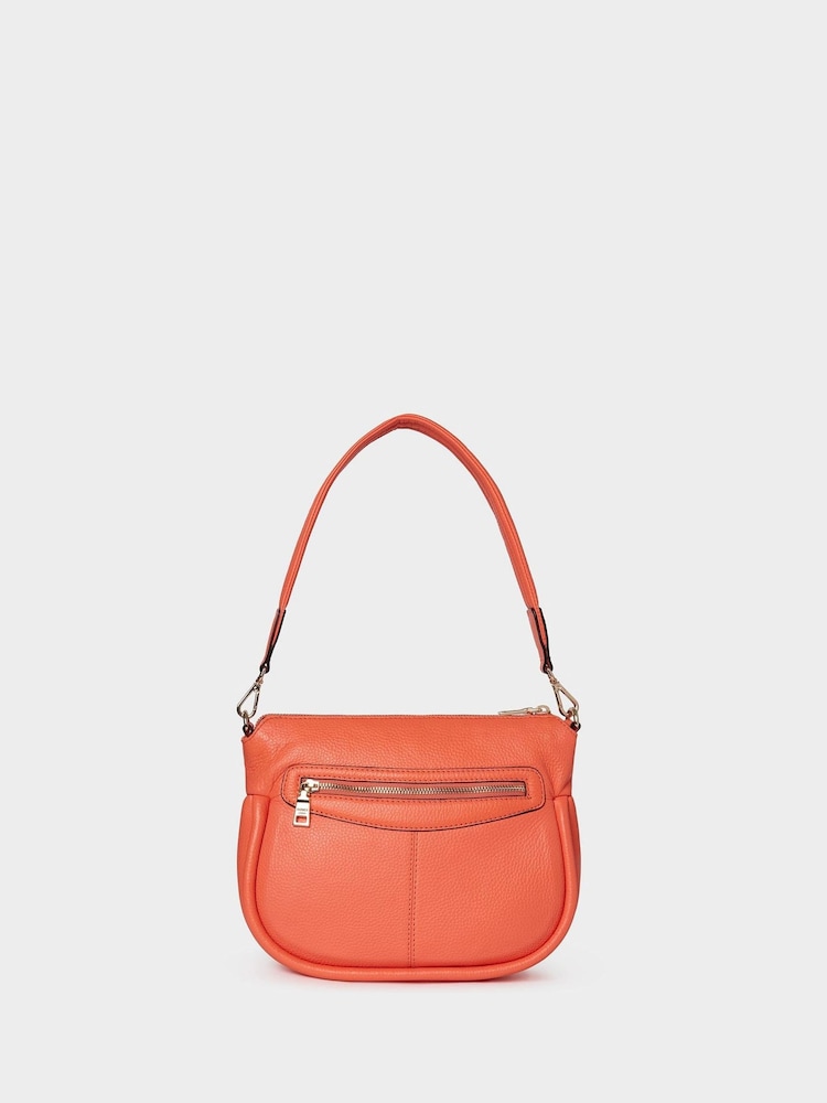 Osprey London Pink The Hendrix Leather Shoulder Bag - Image 3 of 6