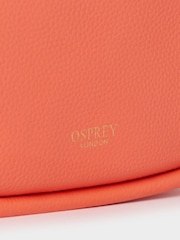 Osprey London Pink The Hendrix Leather Shoulder Bag - Image 6 of 6