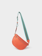 Osprey London Pink The Hendrix Leather Sling Bag - Image 2 of 5