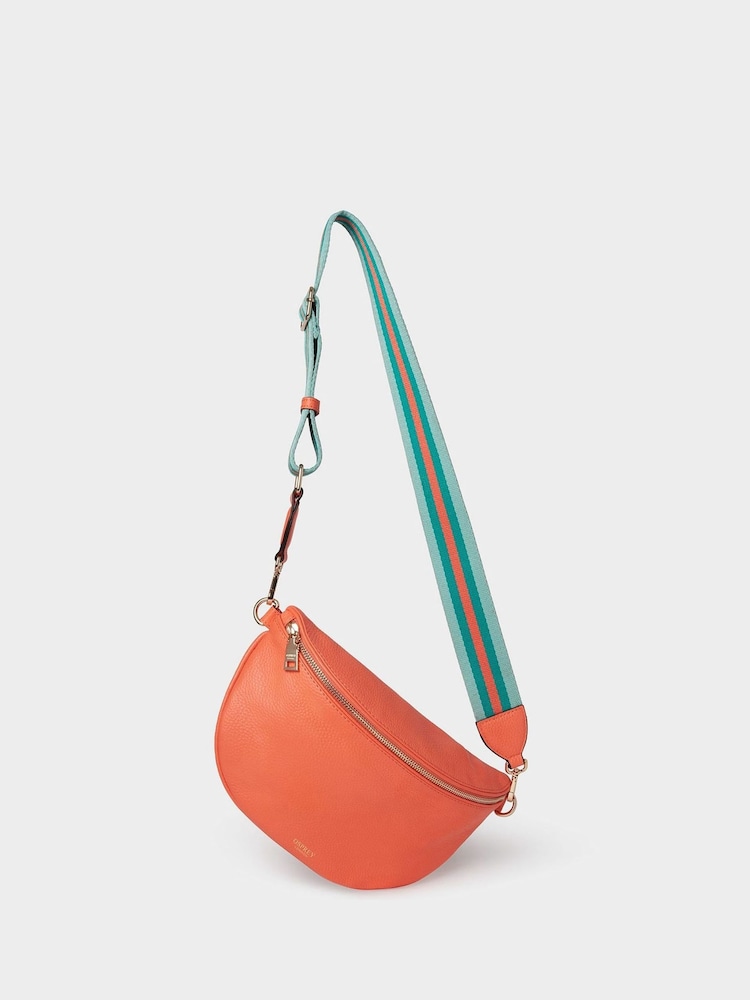 Osprey London Pink The Hendrix Leather Sling Bag - Image 2 of 5 Osprey London Pink The Hendrix Leather Sling Bag - Image 2 of 5