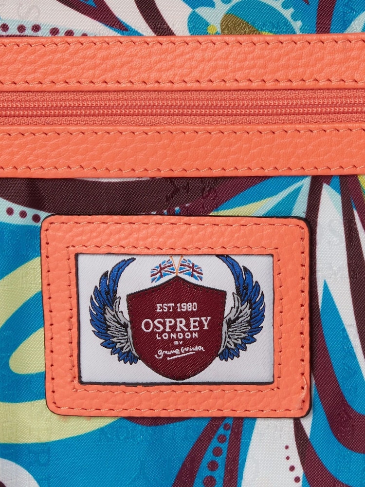 Osprey London Pink The Hendrix Leather Sling Bag - Image 5 of 5