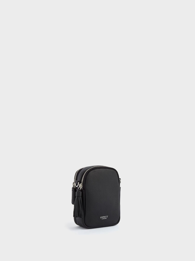 Osprey London The Stella Leather Black Phone Bag - Image 2 of 6