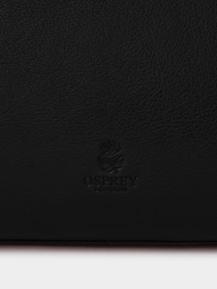 Osprey London The Hickstead Leather Black Work Bag - Image 6 of 6