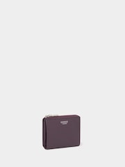 Osprey London Purple The Stella Medium Leather Zip Purse - Image 2 of 6