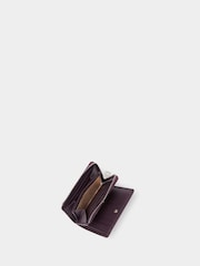 Osprey London Purple The Stella Medium Leather Zip Purse - Image 3 of 6