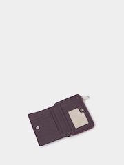 Osprey London Purple The Stella Medium Leather Zip Purse - Image 4 of 6