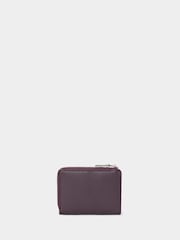 Osprey London Purple The Stella Medium Leather Zip Purse - Image 5 of 6