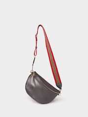 Osprey London Grey The Hendrix Leather Sling Bag - Image 2 of 5