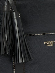 Osprey London The Savanna Leather Weekender Black Bag - Image 6 of 6