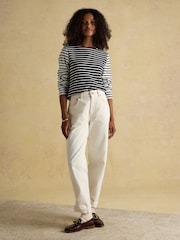 Preto/Creme - Blusa bretã Joules Harbour Boat Neck - Imagem 4 de 8
