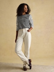 Preto/Creme - Blusa bretã Joules Harbour Boat Neck - Imagem 7 de 8