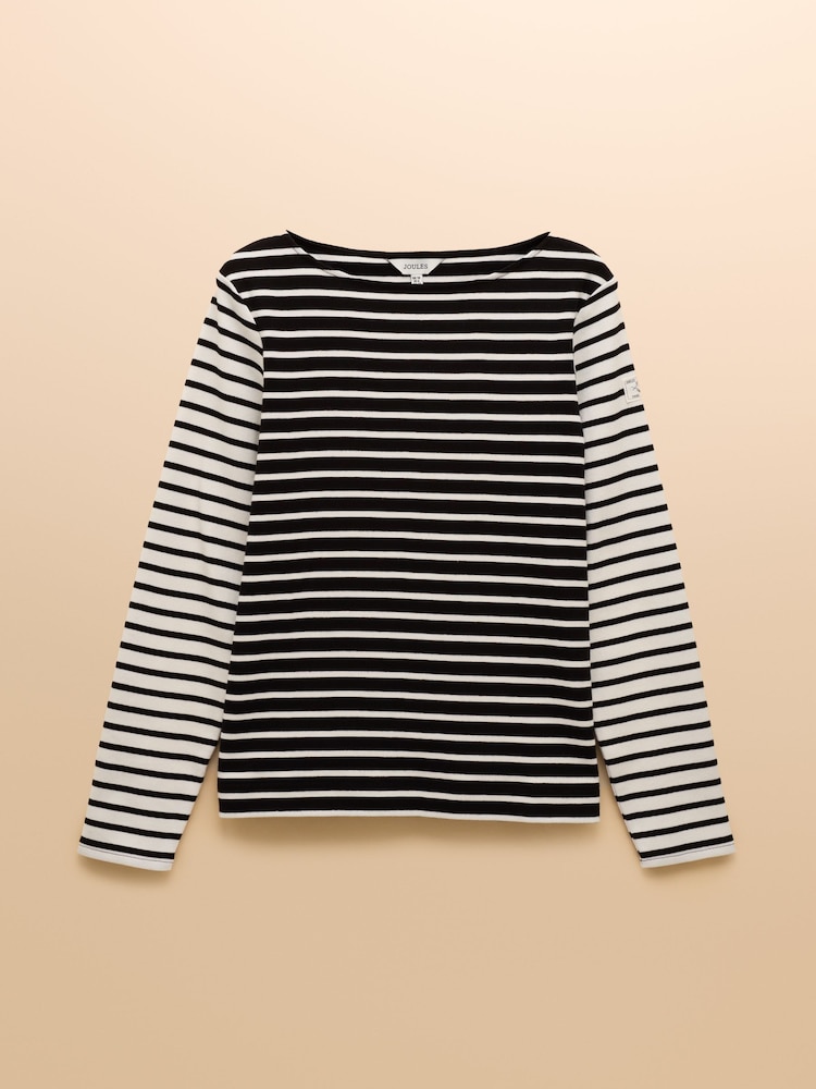 Preto/Creme - Blusa bretã Joules Harbour Boat Neck - Imagem 8 de 8
