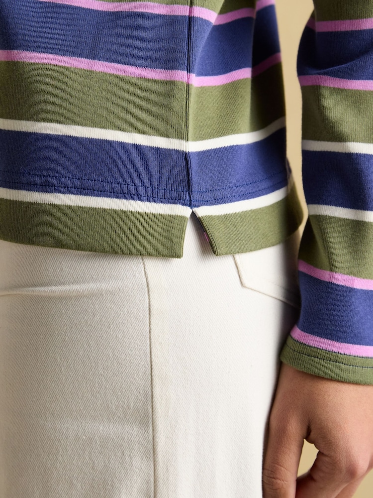 Joules Harbour Multi Boat Neck 100% Cotton Breton Top - Image 1 of 8