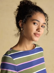 Joules Harbour Multi Boat Neck 100% Cotton Breton Top - Image 5 of 8