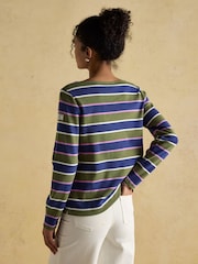 Joules Harbour Multi Boat Neck 100% Cotton Breton Top - Image 6 of 8