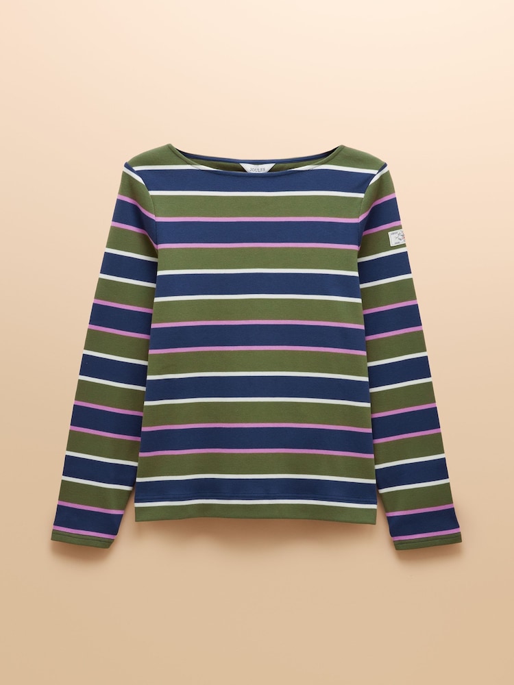 Mehrfarbig - Joules Harbour Boat Neck 100% Cotton Breton Top - Bild 8 von 8 Mehrfarbig - Joules Harbour Boat Neck 100% Cotton Breton Top - Bild 8 von 8