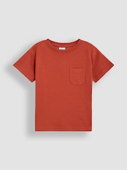JoJo Maman Bébé Ecru Safari 2-Pack Printed & Plain T-Shirts - Image 4 of 8